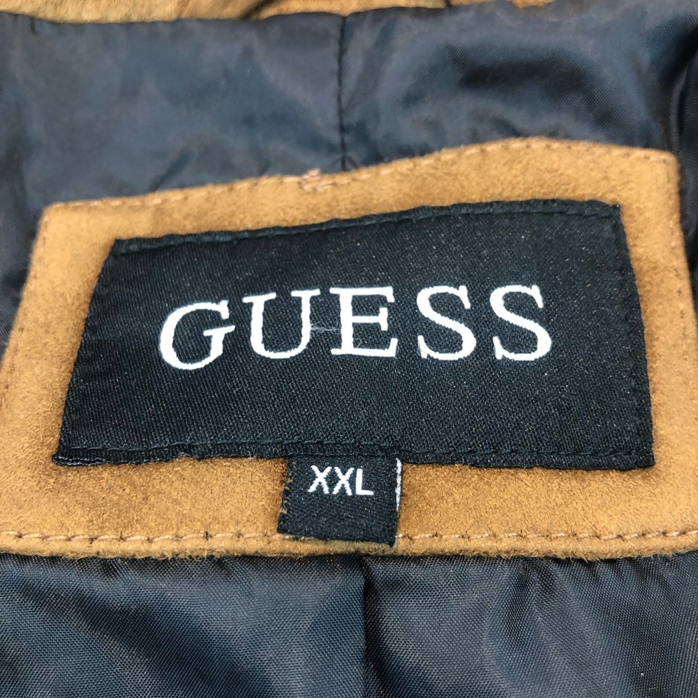 GUESS Faux Suede Motorcycle Jacket Size XXL New - Picture 5 of 8